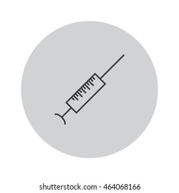 Injection outline vector icon illustration 