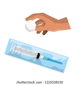 injection in packing and cotton