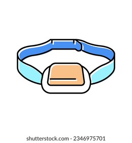 injection pad color icon vector. injection pad sign. isolated symbol illustration