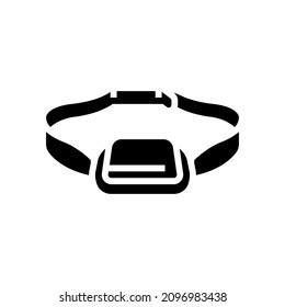 injection pad glyph icon vector. injection pad sign. isolated contour symbol black illustration