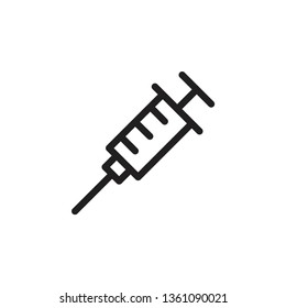 injection, syringe  icon