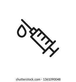 injection, syringe  icon