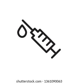 injection, syringe  icon