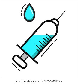 Injection Syringe Icon Design for web design, app development