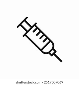 ícone da seringa para injetáveis sinal vetor