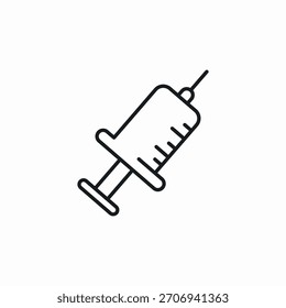 injection syringe icon sign vector