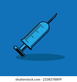 injection syringe for medical template element