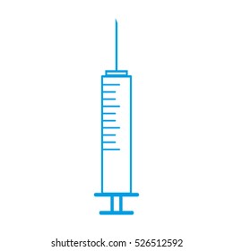 injection syringe, injection, medicine, vector icon, eps10