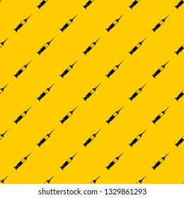 Injection syringe pattern seamless vector repeat geometric yellow for any design