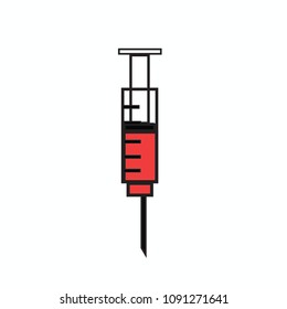 Injection syringe vector