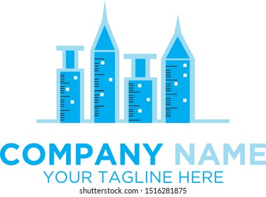 Injection that has been layout like City Building Logo