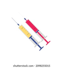 Injection Vector Banner Vector Red and yellow