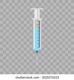 Injection vector chart with transparent background