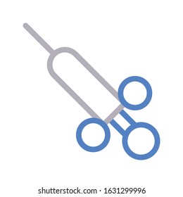injection vector color line icon 