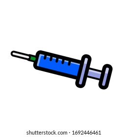 Injection vector design, 
Syringe vector illustration