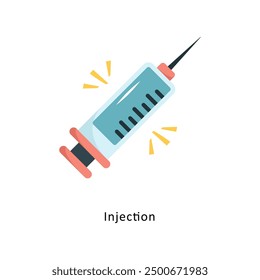 Injection Vector Flat Icon Design illustration Symbol on White background EPS 10 File