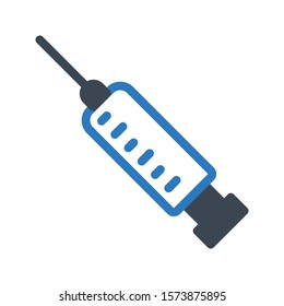injection vector glyph color icon 