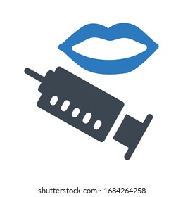 injection vector glyph color icon 