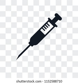 Injection vector icon isolated on transparent background, Injection logo concept