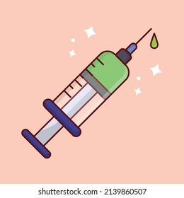 injection Vector illustration on a transparent background.Premium quality symmbols. vector line flat  icon for concept and graphic design.