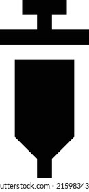 Vektorgrafik-Injektion auf transparentem Hintergrund.Symbole in Premium-Qualität.Glyphen Vektorsymbol für Konzept und Grafikdesign. 

