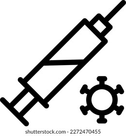 injection Vector illustration on a transparent background. Premium quality symmbols. Thin line vector icons for concept and graphic design.