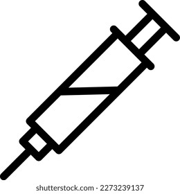 injection Vector illustration on a transparent background. Premium quality symmbols. Thin line vector icons for concept and graphic design.