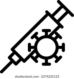 injection Vector illustration on a transparent background. Premium quality symmbols. Thin line vector icons for concept and graphic design. 
