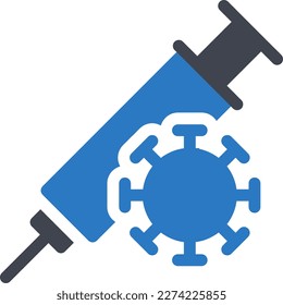 ilustración del vector de inyección en un fondo transparente. Símbolos de calidad superior. Iconos vectoriales de glifos para diseño de conceptos y gráficos. 
