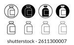 injection vial icon Flat illustration sign