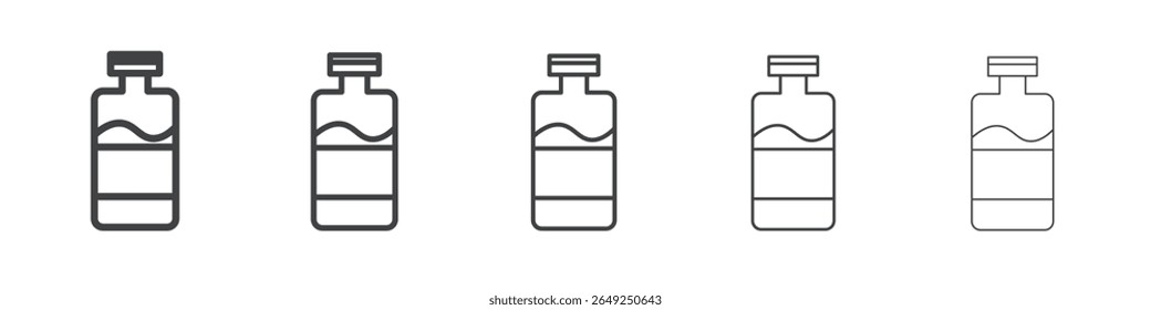 Injektionsflasche Symbol einfache Illustration Sammlungssymbol