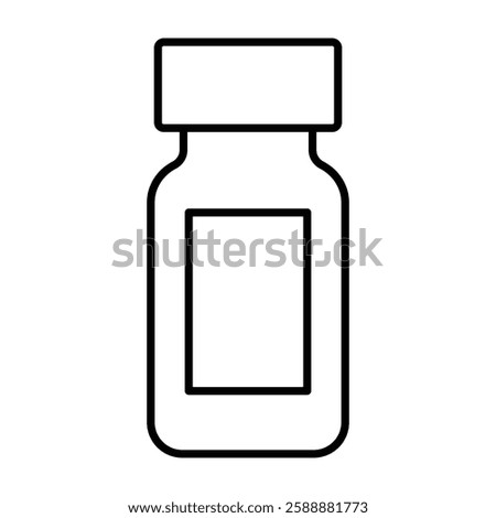 injection vial icon Vector logo set flat