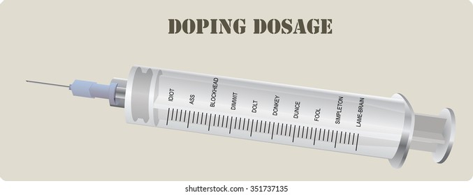 Injections of doping with an appropriate grading of the syringe.
