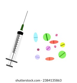 injections and medicines. complementary medicine