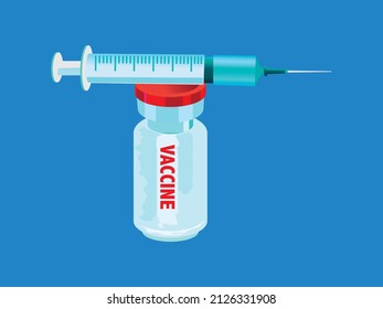 injections and vaccines, vector illustration
