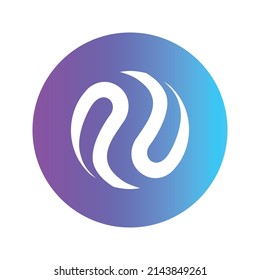 Injective Cryptocurrency token icon. INJ token symbol. Cryptocurrency vector icon. Flat Vector illustration - Vector