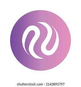 Symbol für das Symbol für das Symbol für das Symbol Kryptowährung. INJ-Tokensymbol. Kryptowährungs-Vektorsymbol. Flache Vektorgrafik - Vektorgrafik