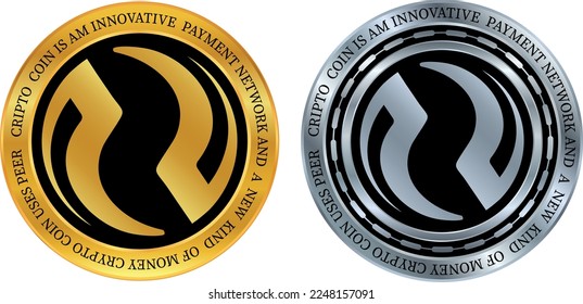 Injective protocol-inj virtual currency images. 3D illustration. vectors.