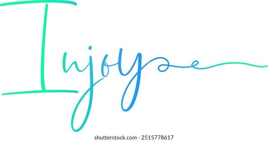 injoy text, gradient color injoy text, injoy vector, text design