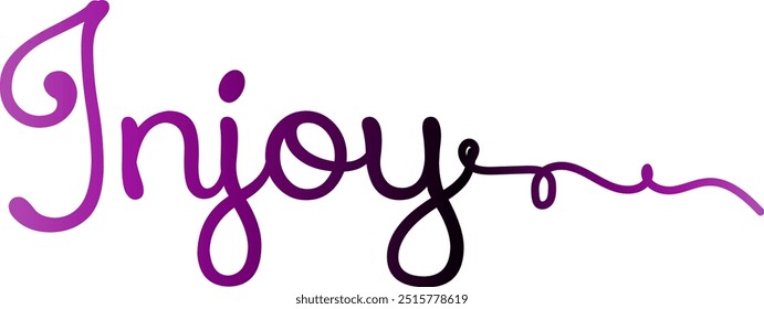 texto injoy, gradiente color injoy texto, injoy Vector, diseño de texto