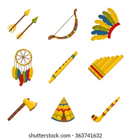 Injun cartoon icons