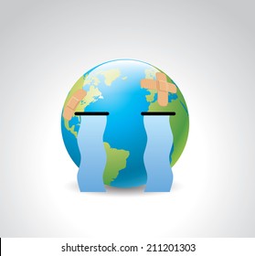 Injured earth