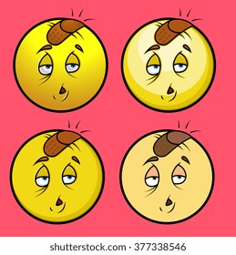Injured Head Smiley Set