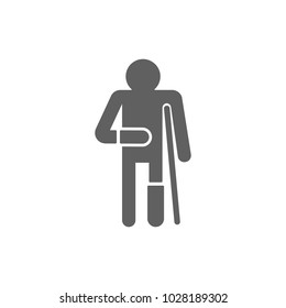 539 Injured worker icon Images, Stock Photos & Vectors | Shutterstock