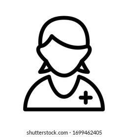 Injured Patient Vector Thin Line Icon Stock Vector (Royalty Free ...