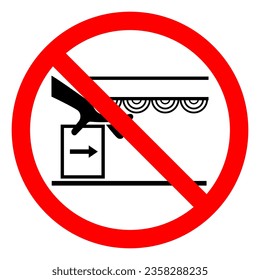 Injury Hazard Crush Hazard Symbol Sign, Vector Illustration, Isolate On White Background Label .EPS10