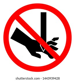 danger cut fingers off sign