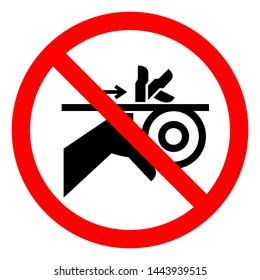Injury Hazard Hand Entanglement Belt and Rollers Symbol Sign, Vector Illustration, Isolate On White Background Label .EPS10