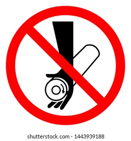 Injury Hazard Pinch Point Symbol Sign, Vector Illustration, Isolate On White Background Label .EPS10