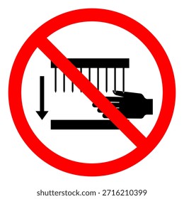 Signo De Símbolo De Puntos Punzantes De Peligro De Lesión, Ilustración vectorial, Aislado En La Etiqueta De Fondo Blanco. EPS10